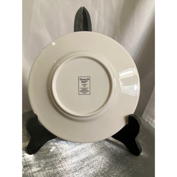 Decorative plate by Victoria & Beale 6.25" Black with Orange "Passon" design EUC - Picture 7 of 10